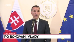 Tlačová beseda Roberta Kaliňáka a Tomáša Druckera po rokovaní vlády
