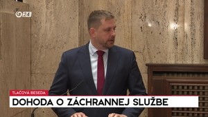 Tlačová beseda o dohode záchrannej služby medzi Českom a Slovenskom