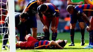 Pohroma FCB. Messi pre zranenie kolena dva mesiace mimo hry