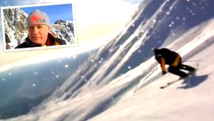 Prezident Andrej Kiska na lyžiach, no bez prilby