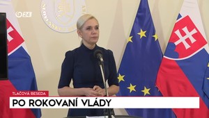 Tlačová beseda ministerky Sakovej po rokovaní vlády