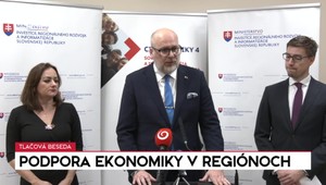 Tlačová beseda: Podpora ekonomiky v regiónoch