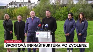 Tlačová beseda ministra Huliaka k športovej infraštruktúre vo Zvolene