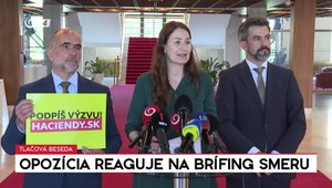 Tlačová beseda: Opozícia reaguje na brífing Smeru