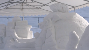 VIDEO: Snehové sochy z rúk umeleckých rezbárov ohrozuje teplá zima