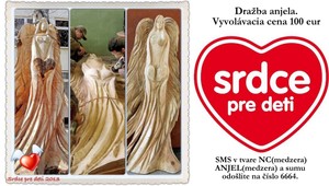 Vydražený anjel zo Srdca pre deti má už svoje miesto