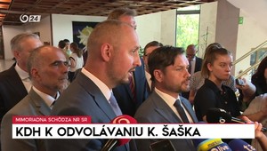 Vyjadrenie strany KDH k mimoriadnej schôdzi na odvolanie ministra Šaška