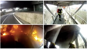 VIDEO: Zásah pri požiari v Auparku z prvej línie