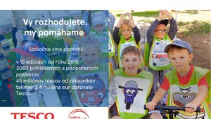 Osem rokov, tri tisícky projektov: Tesco mení Slovensko k lepšiemu s grantom Vy rozhodujete, my pomáhame