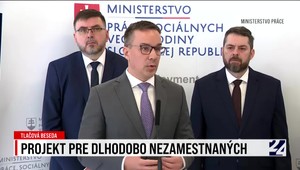 Tlačová beseda ministerstva práce o projekte pre dlhodobo nezamestnaných