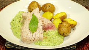 Tuniak s bazalkovým pestom