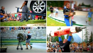 Siláci a ich neuveriteľné svaly. Posilňovali aj s autom