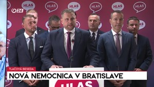 Tlačová beseda HLASU SD o novej univerzitnej nemocnici v Bratislave