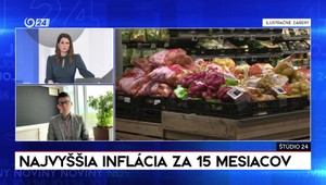 Štúdio 24: Najvyššia inflácia za 15 mesiacov