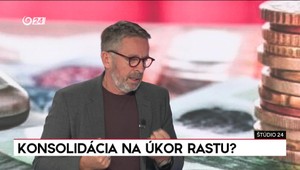 Mikloš v Štúdiu 24 ku konsolidácii: „Bude to bolieť, ale nebude to liečiť.“