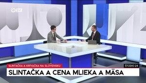 Štúdio 24: Slintačka a cena mlieka a mäsa