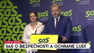 Tlačová beseda strany SaS o bezpečnosti a ochrane ľudí