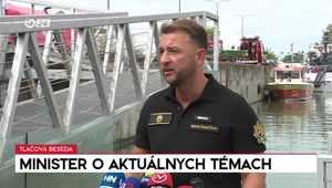 Tlačová beseda ministra vnútra k odovzdaniu novej hasičskej lode