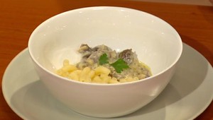 Kuracie srdiečka s cestovinou