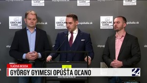 Tlačová beseda o odchode Gyimesiho z OĽaNO