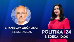 POLITIKA 24 na JOJ 24: Hosťom nedeľnej relácie bude Branislav Gröhling