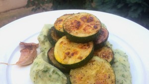 Letná cuketa a pyré s vňaťou