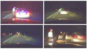 VIDEO. Policajta vliekol vodič desiatky metrov