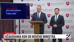 Tlačová beseda: Očakávania KDH od nového ministra