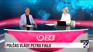 Štúdio 24 o polčase vlády Petra Fialu v Česku