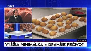 Štúdio 24: Vyššia minimálka = drahšie pečivo?