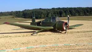 Pri Nižnom Hrušove našli v poli opustené ukrajinské lietadlo