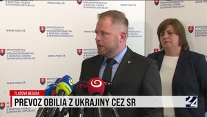Tlačová beseda o prevoze obilia z Ukrajiny cez Slovenskú republiku
