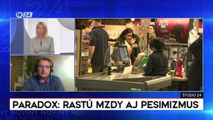 Štúdio 24: Paradox - rastú mzdy aj pesimizmus
