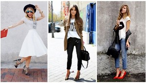 Nápadité kombinácie, ktoré si zamilujete: Využite tričko s potlačou naplno!