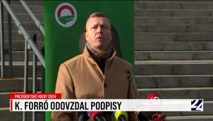 Krisztián Forró odovzdal podpisy na prezidentskú kandidatúru