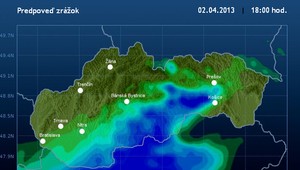 Začalo opäť pršať a snežiť, Slovensko čaká veľkú vodu
