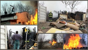 Pri Banskej Bystrici horela chatrč, osadníci hasili požiar oblečením