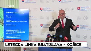Tlačová beseda ministra dopravy o leteckej linke z Bratislavy do Košíc