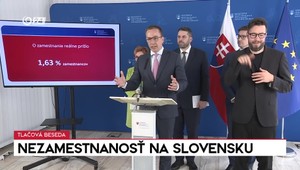 Tlačová beseda ministra Tomáša: Nezamestnanosť na Slovensku
