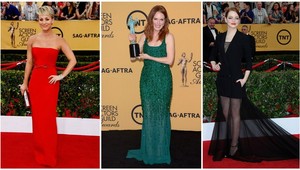 Krásne róby a prehľad víťazov na filmových cenách SAG Awards