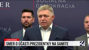 Tlačová beseda strany Smer o ceste prezidentky na summit NATO