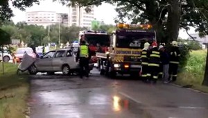 Futbalisti sa vracali zo zápasu. Skončili v strome!