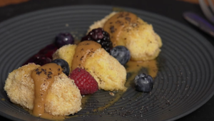 Dezert: Žlté kopce medzi ovocím