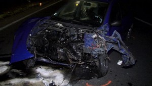 Cestu autám skrížil jeleň. Jedno z nich sa v šmyku dostalo do protismeru