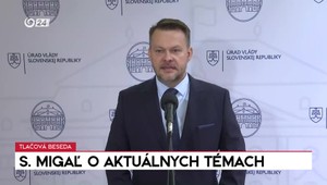 Tlačová beseda ministra Migaľa o aktuálnych témach