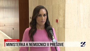 Tlačová beseda ministerky Dolinkovej k novej nemocnici