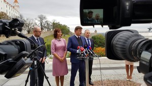 Tlačová konferencia lídrov pravicových strán. Nezostaňte doma, váš hlas môže rozhodnúť