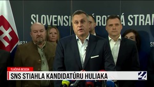 Tlačová beseda Slovenskej národnej strany o stiahnutí nominácie Rudolfa Huliaka