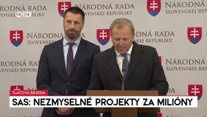 Tlačová beseda SaS: Nezmyselné projekty za milióny