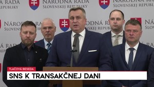 Tlačová beseda SNS k transakčnej dani